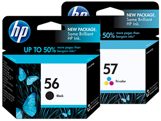 HP 56 & 57 Ink Cartridges 
